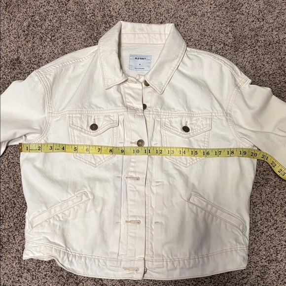 Old Navy Cream Jacket Women’s Size Medium - Picture 6 of 8